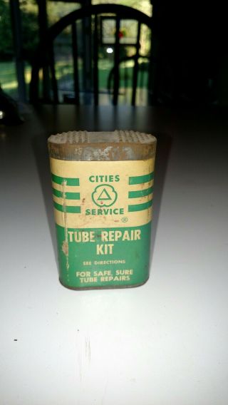 Vintage Cities Service Tire Tube Repair Kit Arkansas Fuel Oil Co.