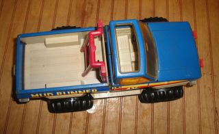 Vintage 1983 Tonka Chevrolet Mud Runner 4x4 Truck Blue crack in rollbar 5