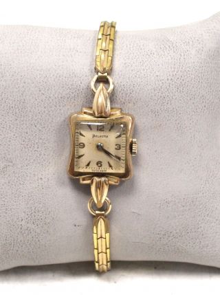 Ladies Vintage HELVETIA Rolled Gold Mechanical Wristwatch - S87 2