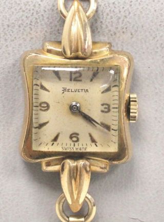 Ladies Vintage HELVETIA Rolled Gold Mechanical Wristwatch - S87 3