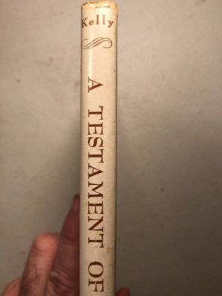 1941 A Testament of Devotion Thomas R.  Kelly HC First Edition Spiritual - Near 2