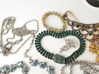 Vintage Crystal Style Costume Jewellery Necklaces Joblot Bundle 3