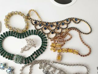 Vintage Crystal Style Costume Jewellery Necklaces Joblot Bundle 4