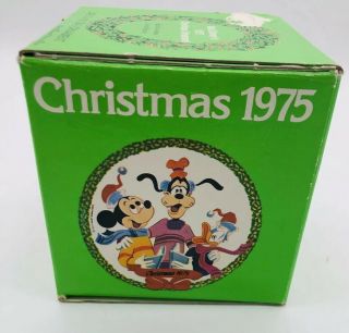 Vintage1975 Walt Disney Schmid Christmas Ornament Mickey Donald Goofy