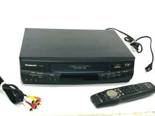 Panasonic Vcr Pv 8451 W/ Remote Control - / Great
