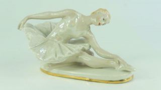 Vintage Russian Ussr Porcelain Figurine Ballerina Ballet Dancer Girl Lomonosov