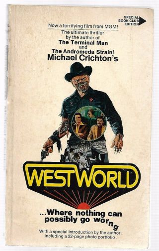 Westworld By Michael Crichton 1974 Movie Tie - In Paperback