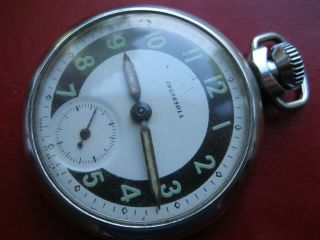 Vintage Military Style Ingersoll Pocket Watch.  1950 