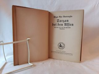 Edgar Rice Burroughs TARZAN OF THE APES vintage 1924 German text HB 5
