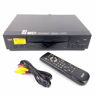 Rca Vr622hf Vcr 4 - Head Hi - Fi Vhs Player Recorder,  Remote,  Cables,  Made In Japan