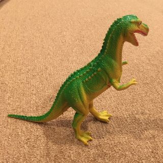 Vintage 1985 11 " Tyrannosaurus T Rex Imperial Toy Dinosaur Chinasaur Green Cool