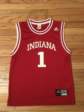 Indiana Hoosiers Ncaa Vintage Adidas Basketball Jersey Youth Size L (14 - 16)