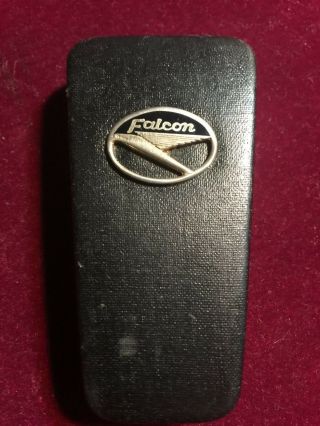 Vintage Ford Falcon Enclosed Multi Key Holder Black Case With Falcon Crest