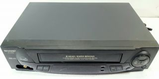 Sharp Vc - A412u Vcr Video Cassette Recorder 4 - Head Hi - Fi Vhs Player