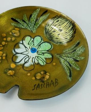 Vintage Sasha Brastoff Hand Painted Mini Plate 3