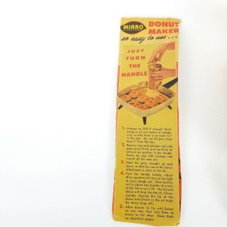 Vintage Mirro Aluminum Gold Homemade Donut Maker Press 2