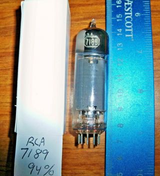 Strong Rca Gray Plate O Getter 7189 Tube