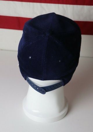 Vintage Penn State 1986 National Champs Corduroy Blue Snapback Hat 3