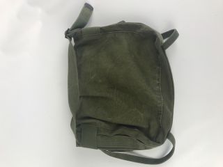 Vintage Us Army Military Medical Bag Gas Mask Bag (a2611)