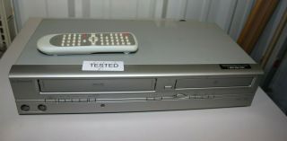 Emerson Ewd2004 Vcr Dvd Combo Player Vhs Recorder - W/ Remote