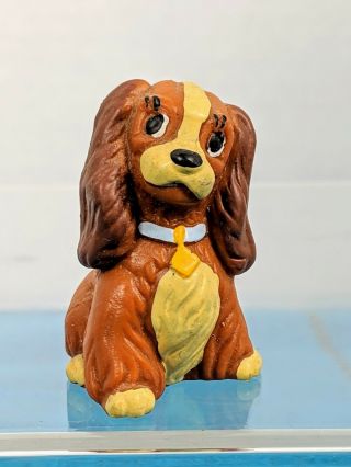 Vintage Disney Lady And The Tramp Bullyland Plastic Toy Figure Dog Germany