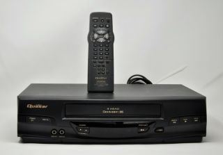 Vintage Vhq - 40m Quasar Omnivision 4 Head Vcr With Remote