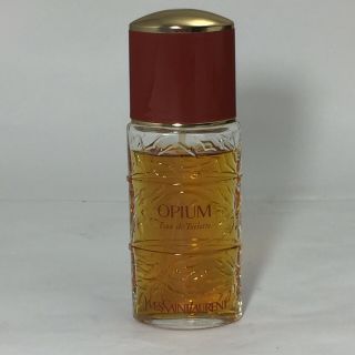 Vintage Yves Saint Laurent Opium 1.  6 Oz.  50ml Spray Eau De Toilette,  80 Full