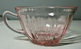 Vintage Anchor Hocking Old Cafe Pink Depression Glass Coffee/tea Cup