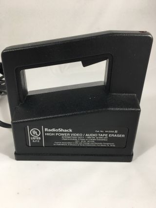 Vintage Radio Shack Realistic Tape Eraser High Power Video Audio 44233A 3