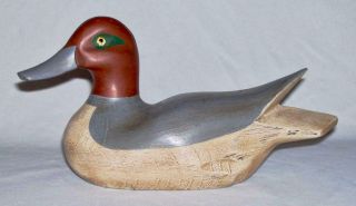 Boyds Hand Carved,  Painted Wood Duck Decoy (green Wing Teal) By Gary Lowenthal
