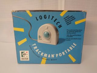 1991 Logitech Trackman Portable Trackball Mouse - Vintage
