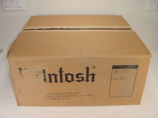 Vintage McIntosh MC2505 Power Amp Factory Packaging Box Boxes Carton 4