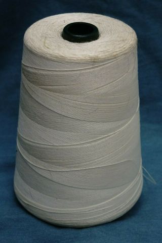 Vintage Sears Crochet Cotton Thread Size 30 White Originally 6000 Yards Cat 4719
