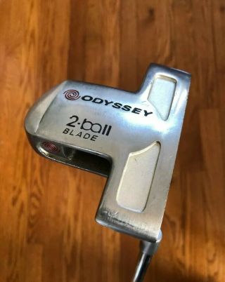 Vintage Odyssey 2 Ball Blade White Hot Putter,  35.  25 " Length.  Missing One Disc.