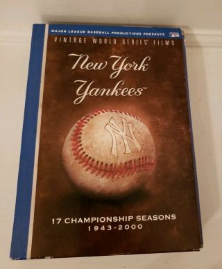 York Yankees Vintage World Series Films (dvd,  2006,  5 - Disc Set) 17 Seasons