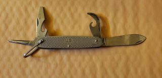 Vintage 1981 Camillus Us Military Pocket Knife Stainless Steel 4 Blade
