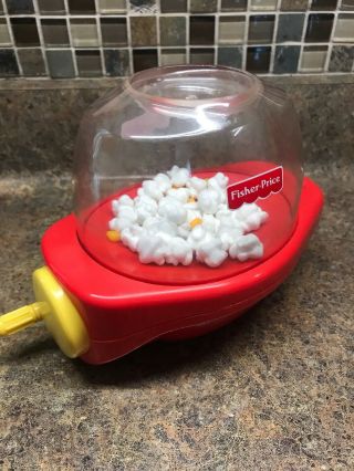 Vintage Fisher Price Fun With Play Food Popcorn Popper Toy