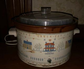 Vintage 5 Qt Rival Crock Pot Stoneware Slow Cooker Model 3355 Home House