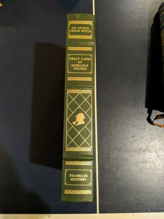 Great Cases Of Sherlock Holmes By Sir Arthur Conan Doyle (leather Bound,  Franklin