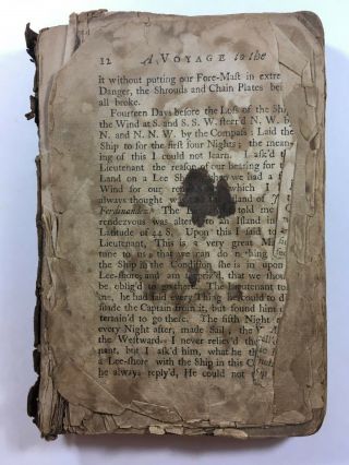 1757 Fragment Voyage To The South Seas John Bulkeley Wager Mutiny Poor Flawed