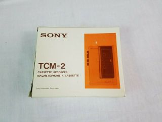 SONY TCM - 2 1985 BOX cassette recorder electronics Walkman 5