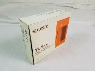 SONY TCM - 2 1985 BOX cassette recorder electronics Walkman 6