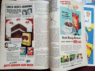 3 Vintage Woman ' s Day Magazines December 1948,  1949,  1950.  Recipes Vintage Ads 4
