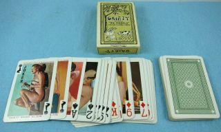 Gaiety " 54 Models " No.  202a Vintage 1977 Pin - Up Playing Cards Nude