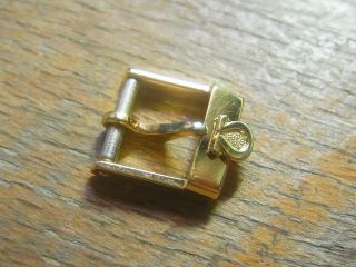 Vintage Omega Gold Plated Watch Buckle 10 Mm (shining &)