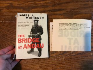 1957 The Bridge At Andau James Michener Hungarian Communism Revolution 1st Ed Hc