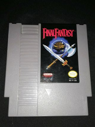Nintendo Nes Final Fantasy 1 Game Authentic Vintage