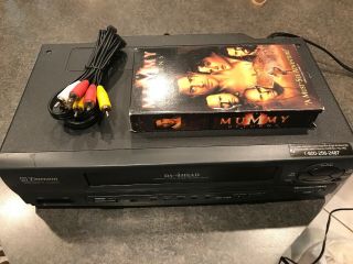 Emerson EWV401B VCR DA 4 Head VHS Player Recorder No Remote 2