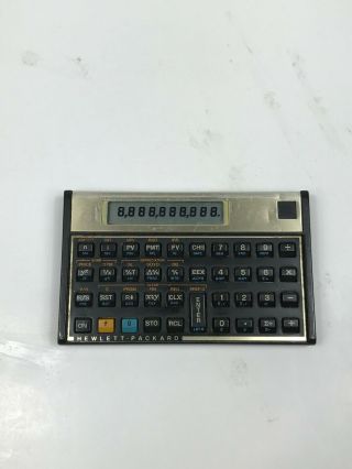 Vintage Hewlett Packard Hp 12c Financial Calculator No Cover &