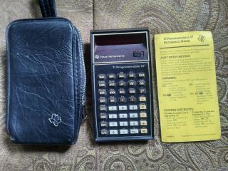 Vintage Texas Instruments Ti - 57 Programmable Calculator